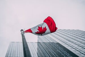 Canadian flag, Downtown Toronto